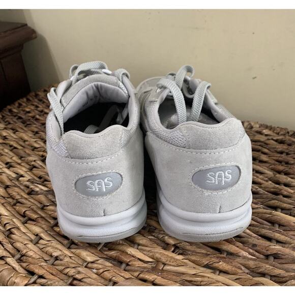 SAS Women’s Tour Mesh Gray Size 8 Wide Walking Shoes Made In USA Tripad Comfort - Picture 4 of 8